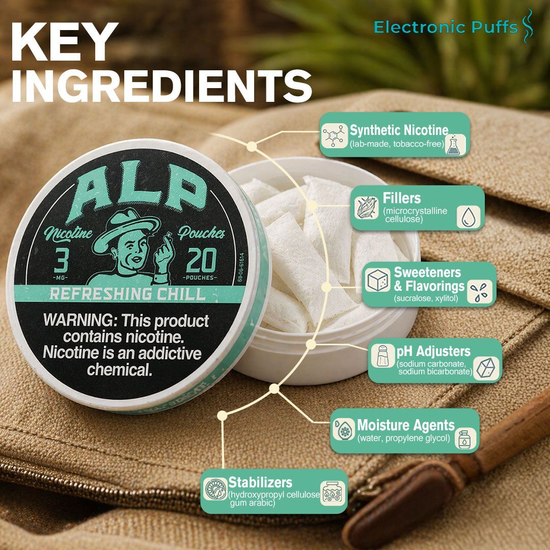 ALP Refreshing Chill 3MG Nicotine Pouches – 5 Can Roll