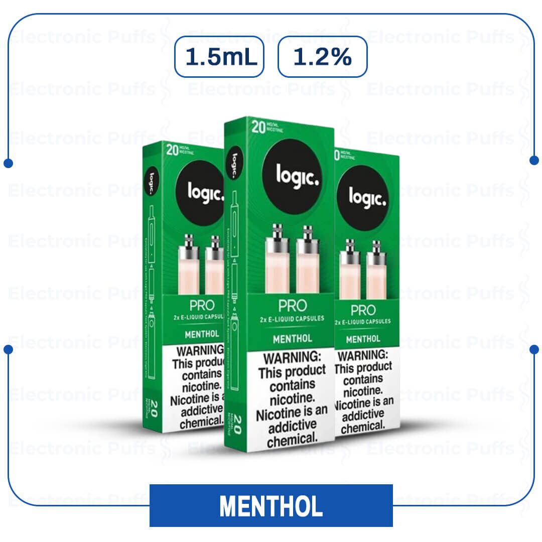 Logic Pro Capsules Menthol 2 PK Box of 10