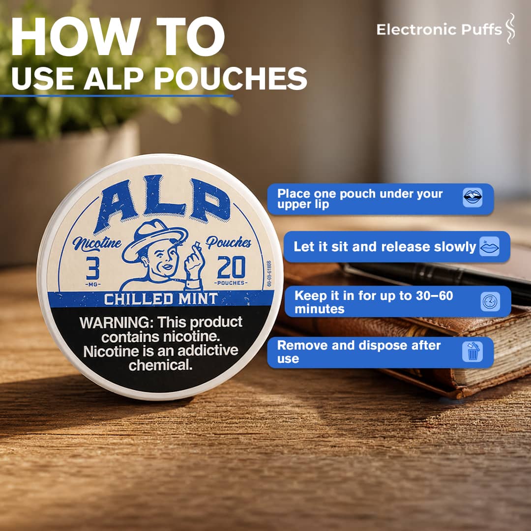 ALP Chilled Mint 3MG Nicotine Pouches – 5 Can Roll