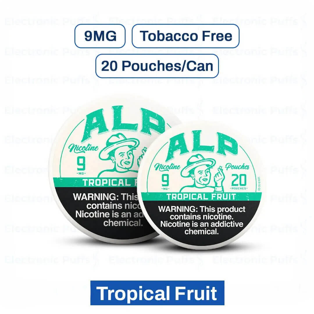 ALP Tropical Fruit 9MG Nicotine Pouches – 5 Can Roll