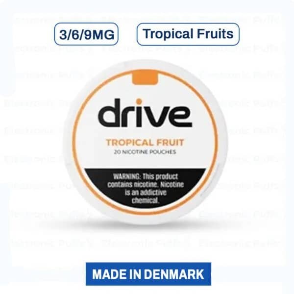 Drive Nicotine Pouches – Tropical Fruits – 5 Can Roll