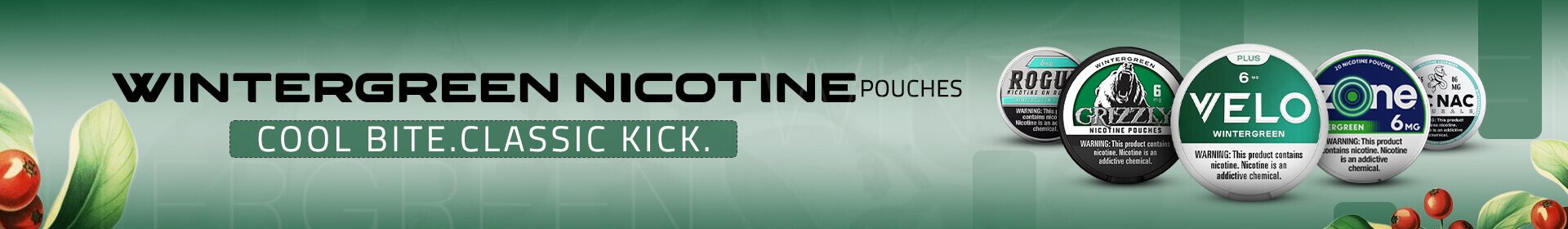 Wintergreen nicotine pouches