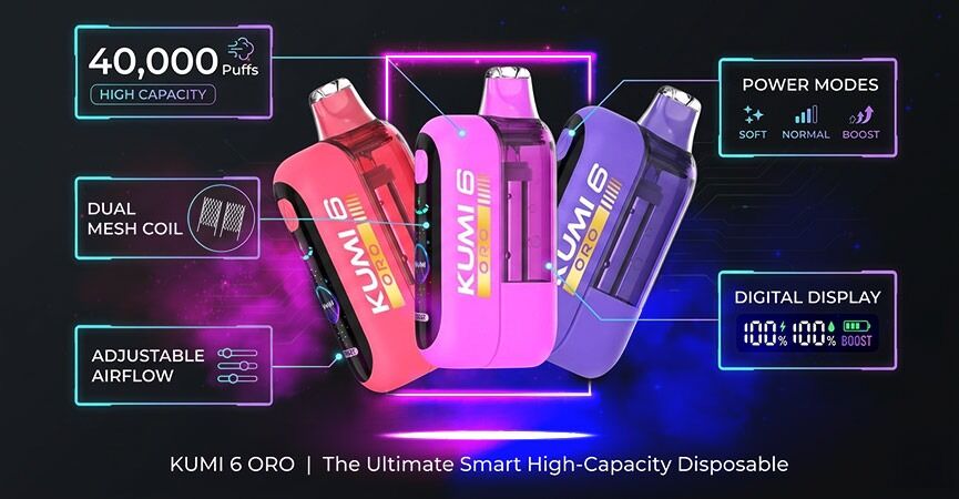 Kumi ORO 40K Vape Review - Features
