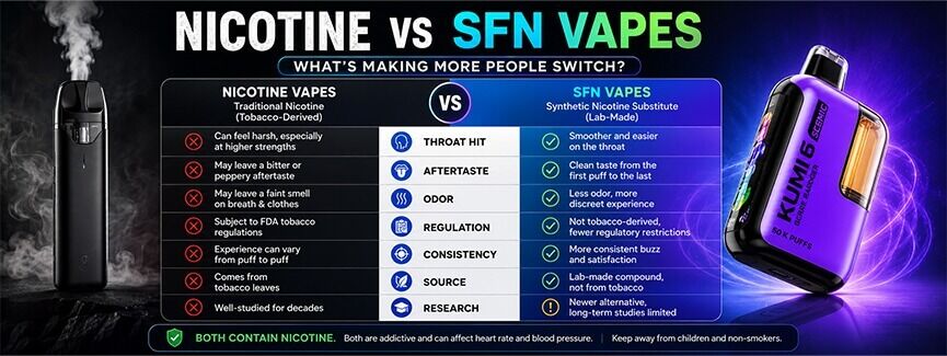 Nicotine VS SFN Vapes