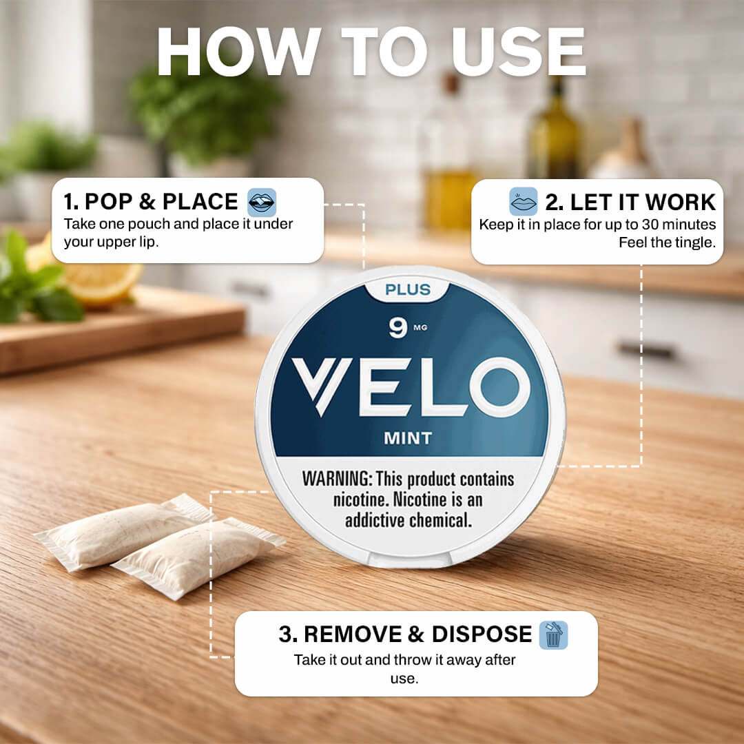 Velo Plus Mint 9MG Nicotine Pouches