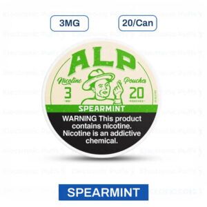 ALP Spearmint 3MG Nicotine Pouches – 5 Can Roll