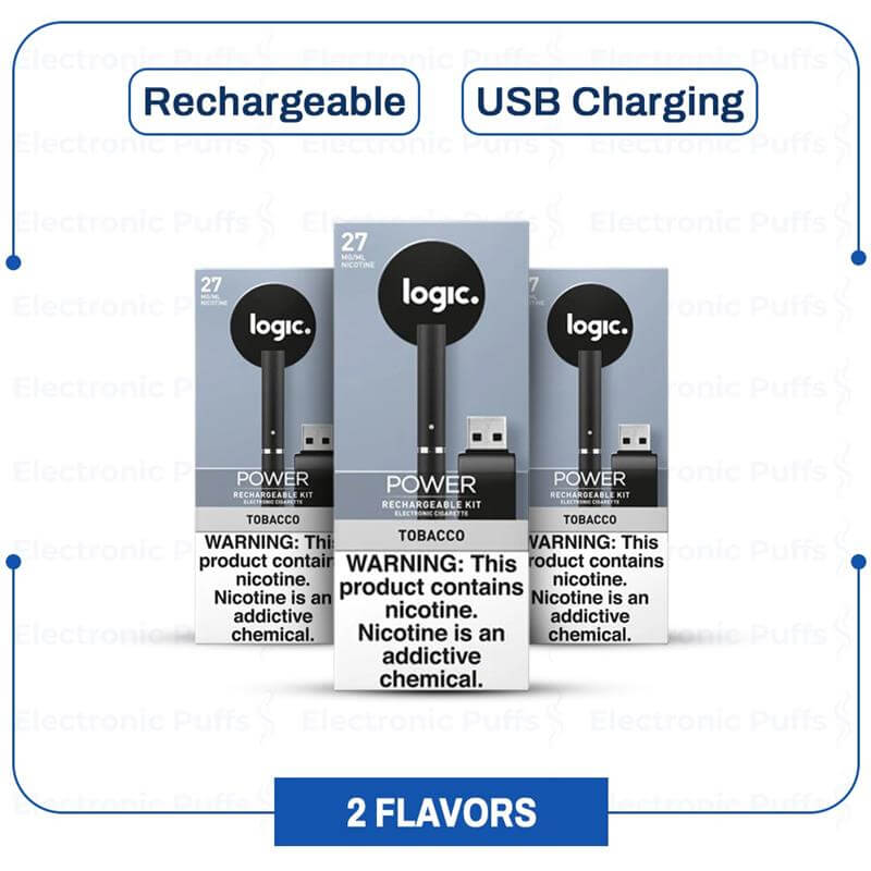 Logic Power Series Rechargeable Starter Kits Box Of 5