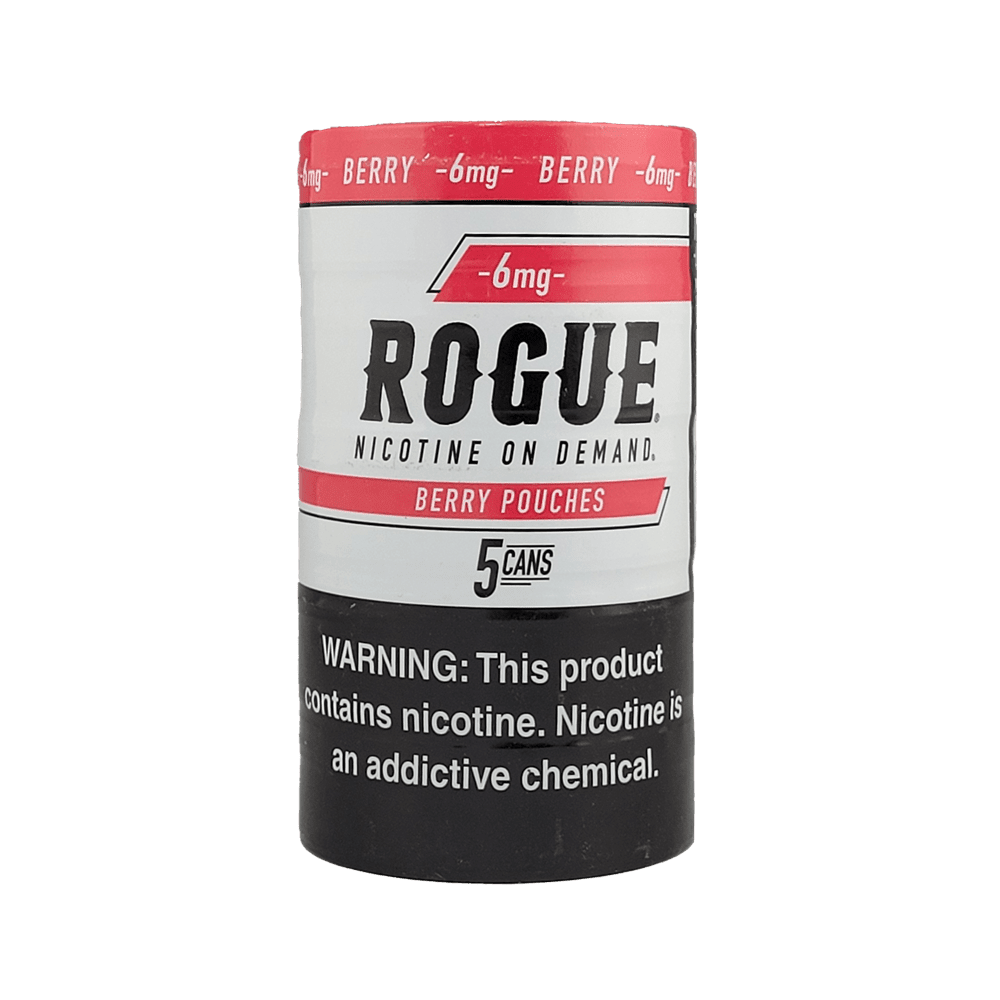 Rogue Berry 6MG Nicotine Pouches – 5 Can Roll - Image 2
