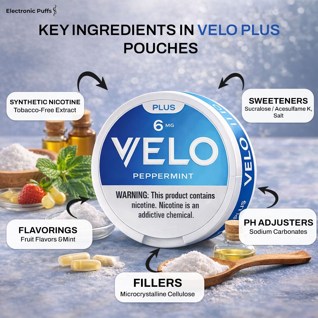 Velo Plus Peppermint 6MG Nicotine Pouches – 5 Can Roll