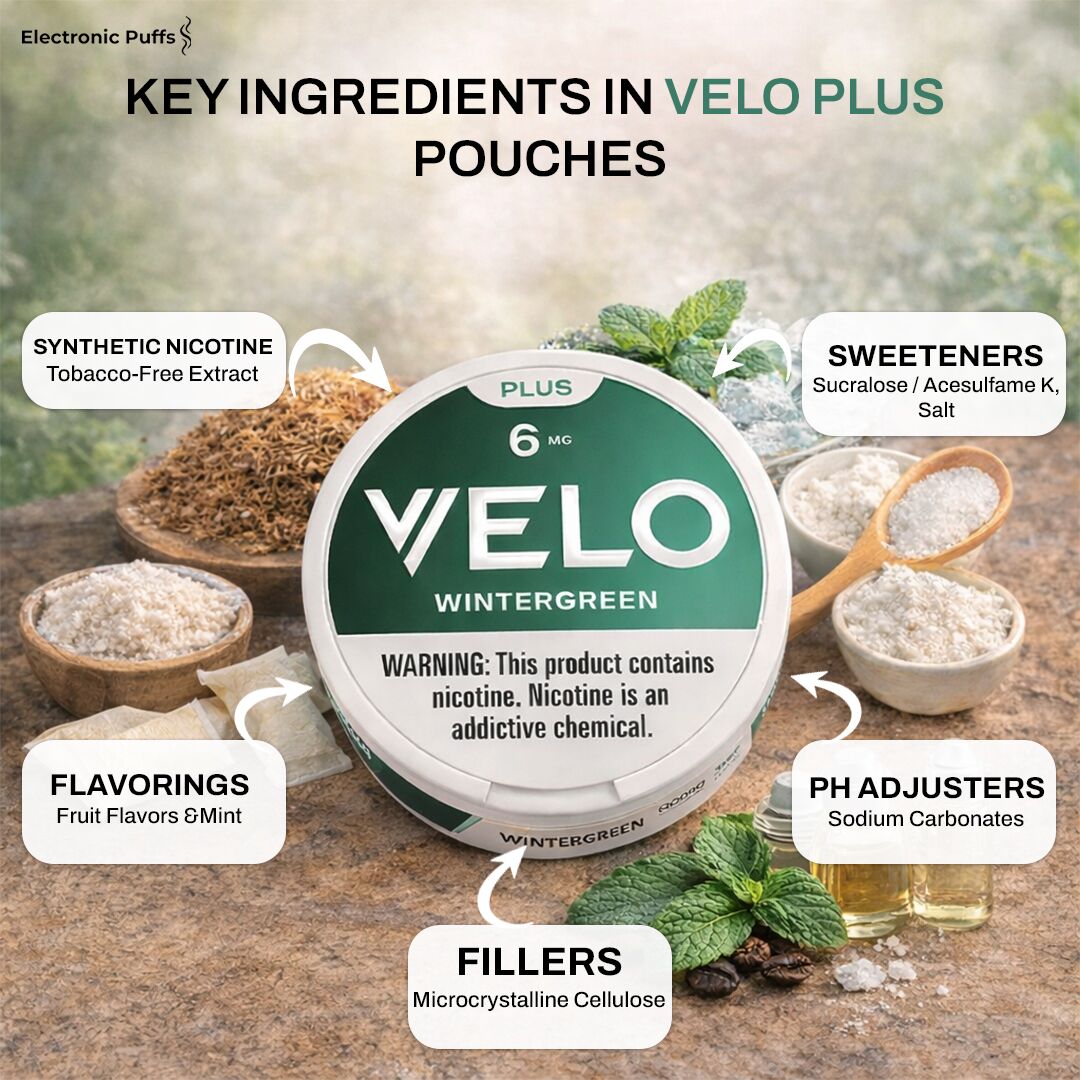 Velo Plus Wintergreen 6MG Nicotine Pouches
