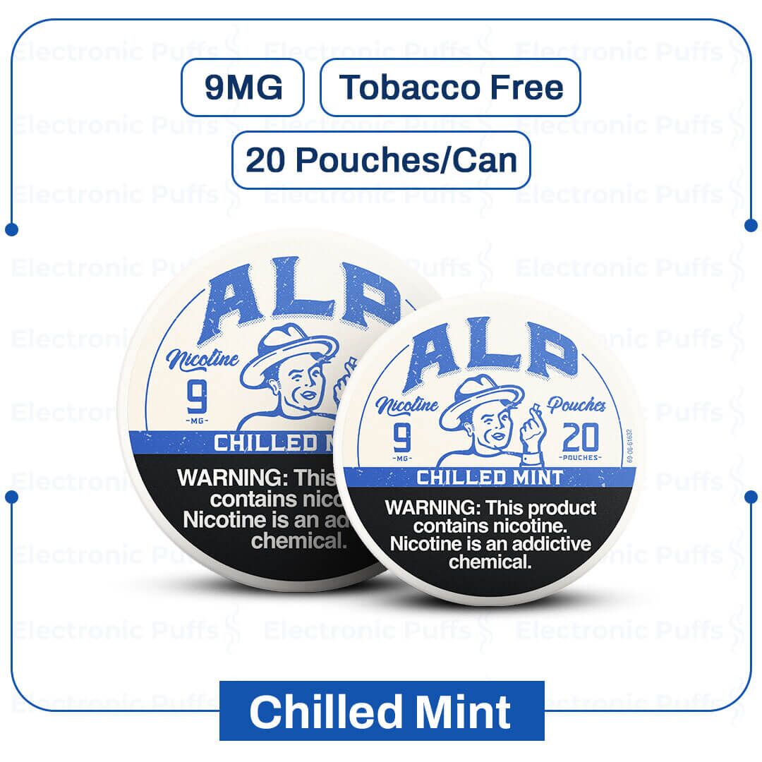 ALP Chilled Mint 9MG Nicotine Pouches – 5 Can Roll