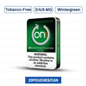 On! Wintergreen Mini Dry Nicotine Pouches – 5 Can Roll