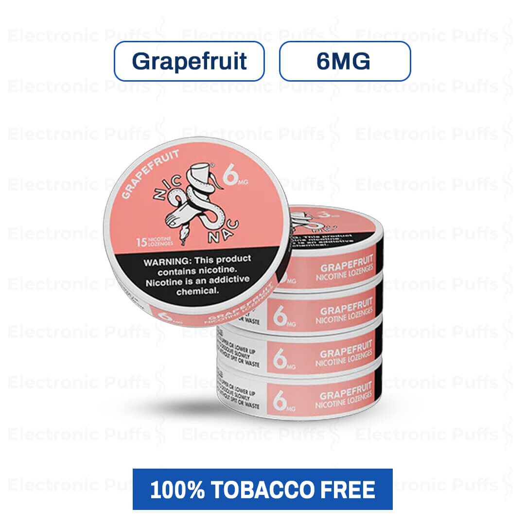 Nic Nac Grapefruit 6MG Nicotine Pouches