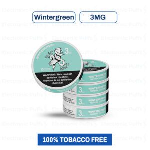 Nic Nac Wintergreen 3MG Nicotine Pouches – 5 Can Roll