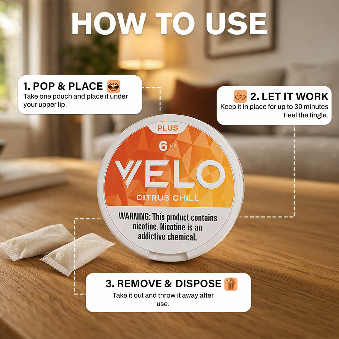 Velo Plus Citrus Chill 6MG Nicotine Pouches