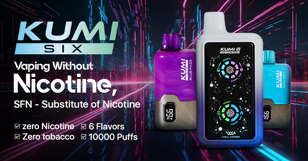 Kumi Six Non-Nicotine Disposable Vapes