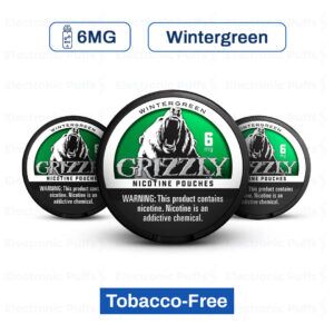Grizzly Wintergreen 6MG Nicotine Pouches – 5 Can Roll