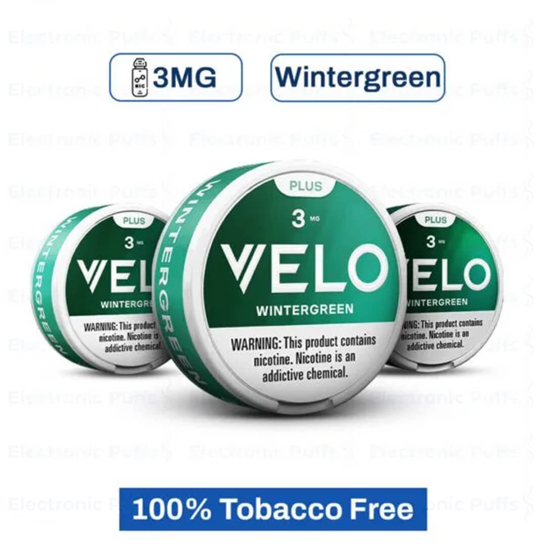 Velo Plus Wintergreen 3MG Nicotine Pouches