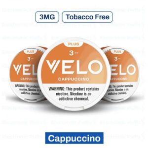 Velo Plus Cappuccino 3MG Nicotine Pouches – 5 Can Roll