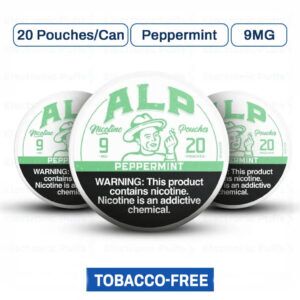ALP Peppermint 9MG Nicotine Pouches – 5 Can Roll