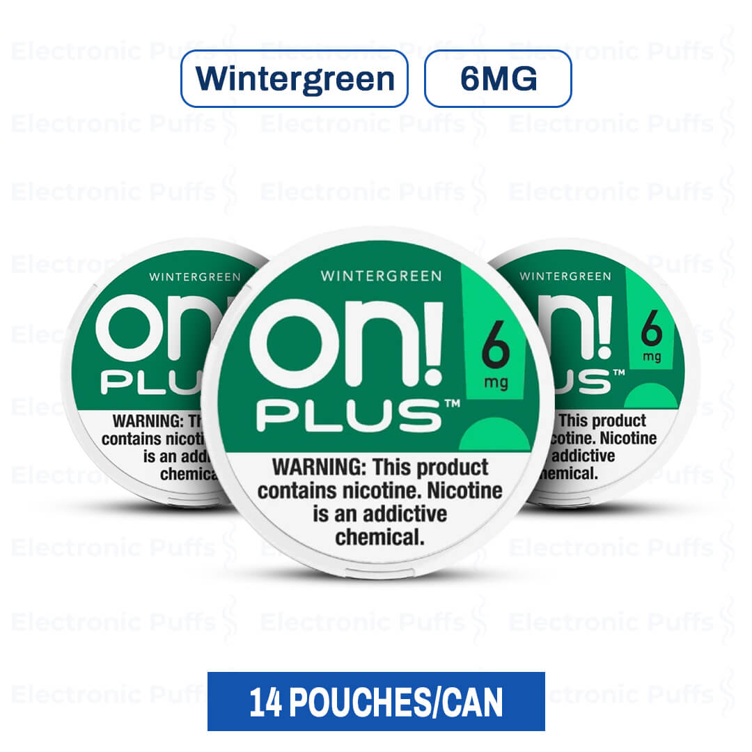 ON! Plus Wintergreen 6MG Nicotine Pouches