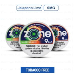 Zone Jalapeño Lime 9MG Nicotine Pouches - 5 Can Roll