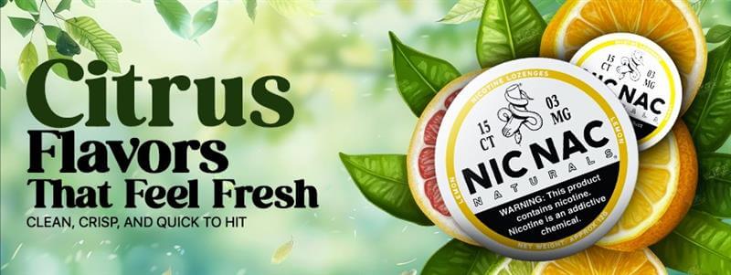 Citrus Nicotine Pouches for spring days