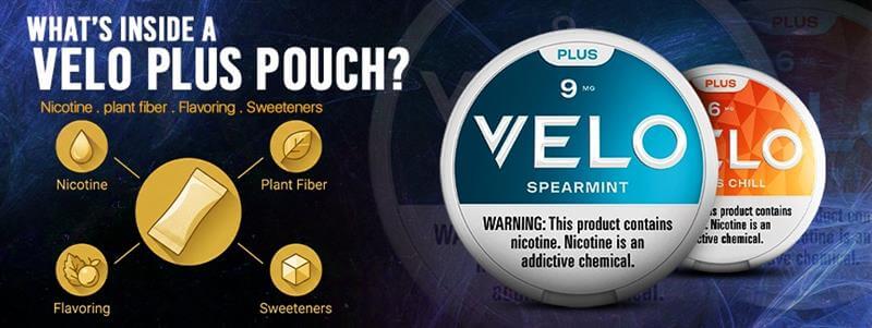 What's inside velo plus pouch
