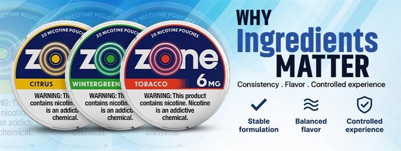 Zone Pouches Ingredients