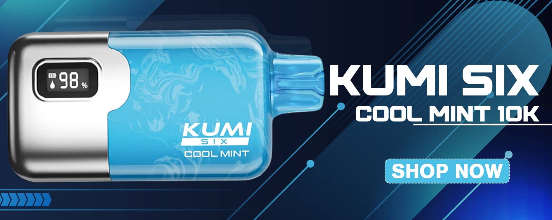 Kumi Six Cool Mint 10000 Puffs Disposable - Shop Now!