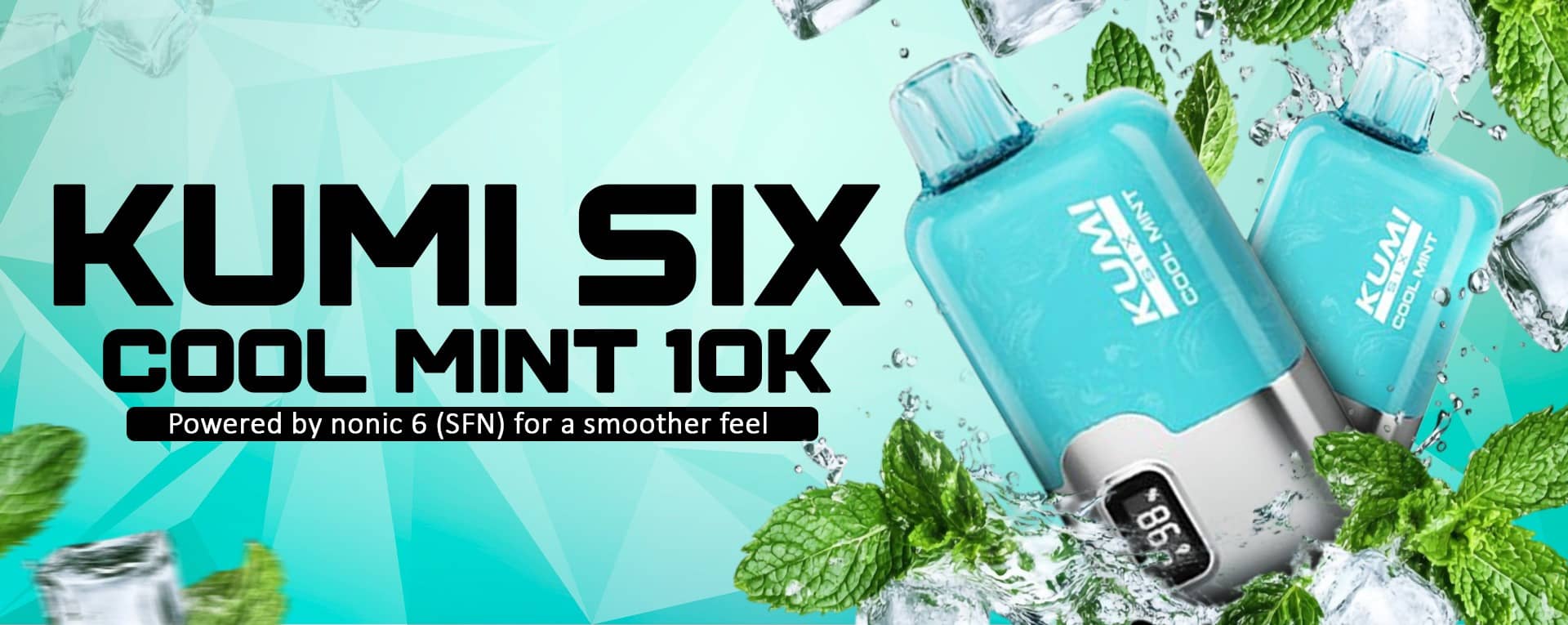 Kumi Six Cool Mint 10000 Puffs Disposable Vape