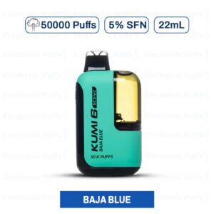 Kumi Scenic 50000 Puffs Baja Blue Disposable Vape – 5PK