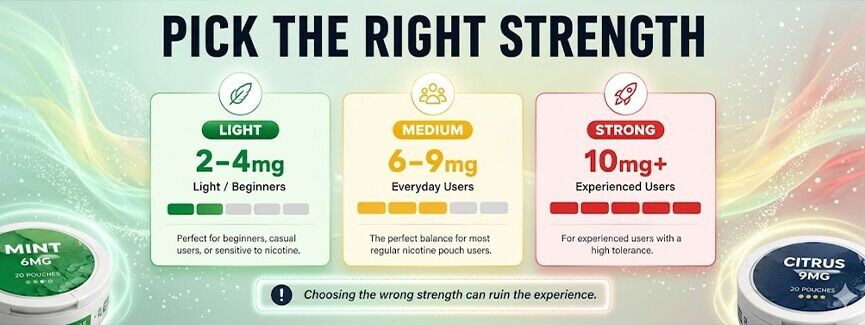 How to Buy Nicotine Pouches Online : Pick the right strength