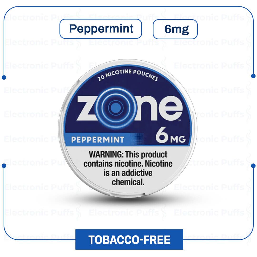 Zone Peppermint 6MG 5 Can Roll