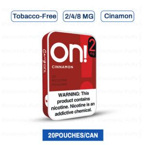 On! Cinnamon Mini Dry Nicotine Pouches – 5 Can Roll