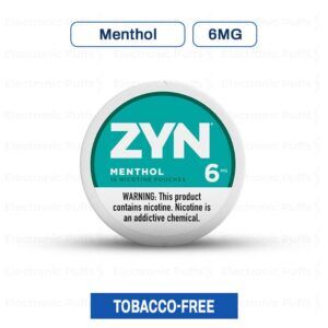 ZYN Menthol 6MG - 5 Can Roll